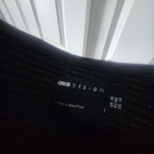 Ribbed Dolmon Sleeve Dress Off The Shoulder